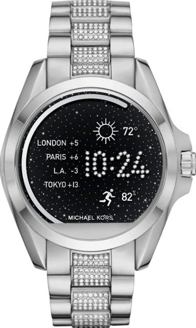 michael kors bradshaw smartwatch silver|michael kors smartwatch sale.